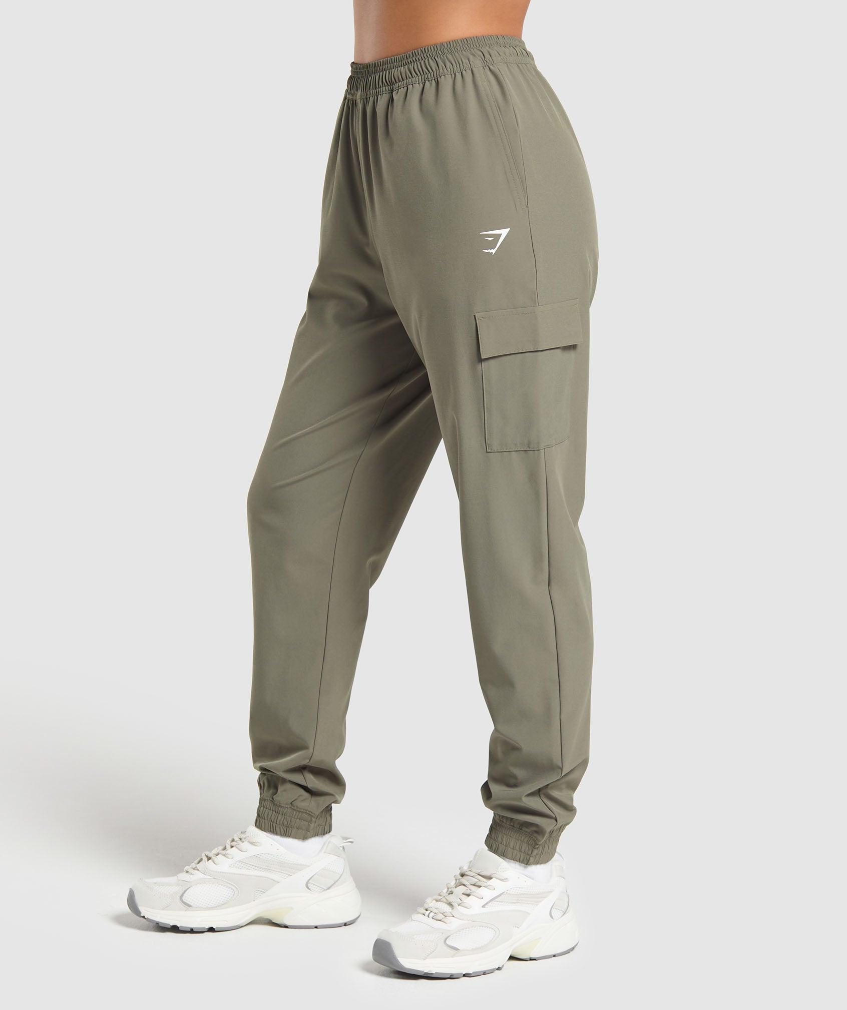 Gymshark Woven Cargo Pant - Base Green Female Product Image