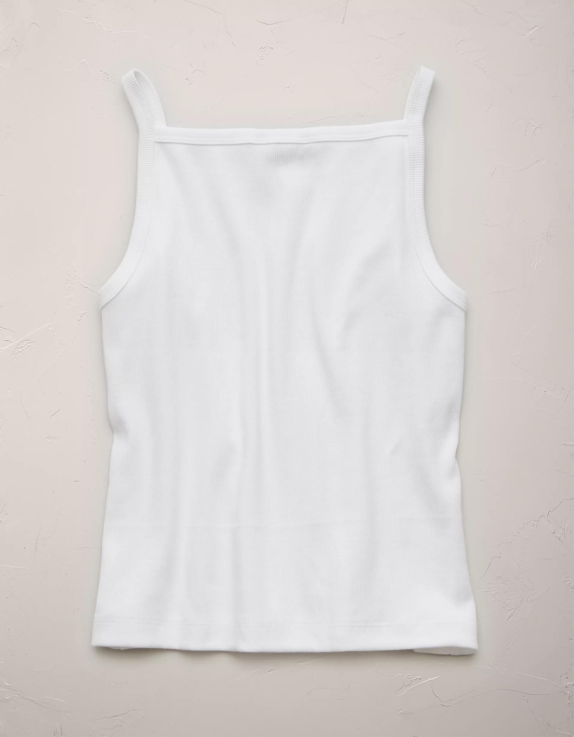 AE77 Premium Straight Neck Tank Top Product Image