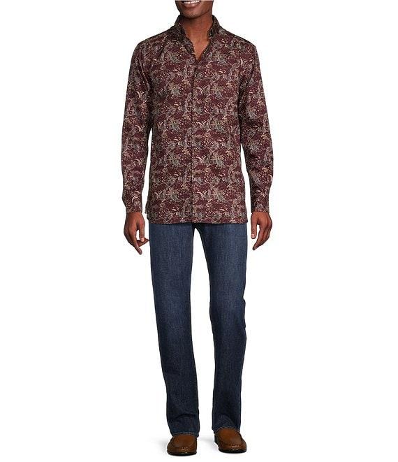 Cremieux Blue Label Twill Paisley Print Long Sleeve Woven Shirt Product Image