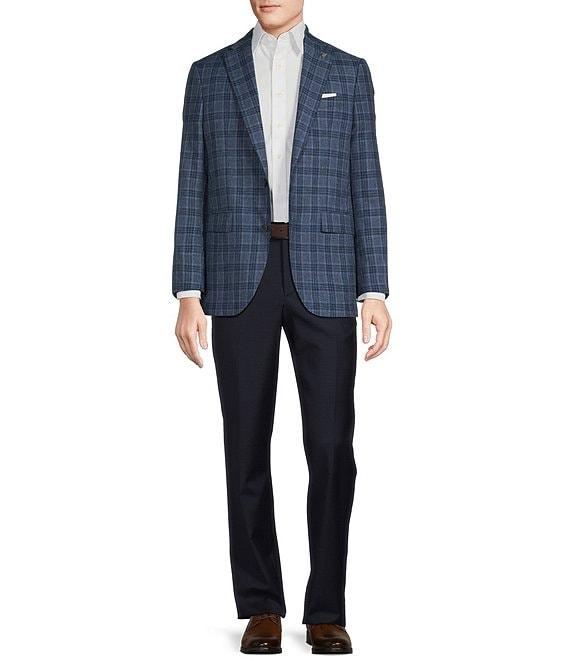 Cremieux Modern Fit Allover Blue Plaid Pattern Sport Coat Product Image