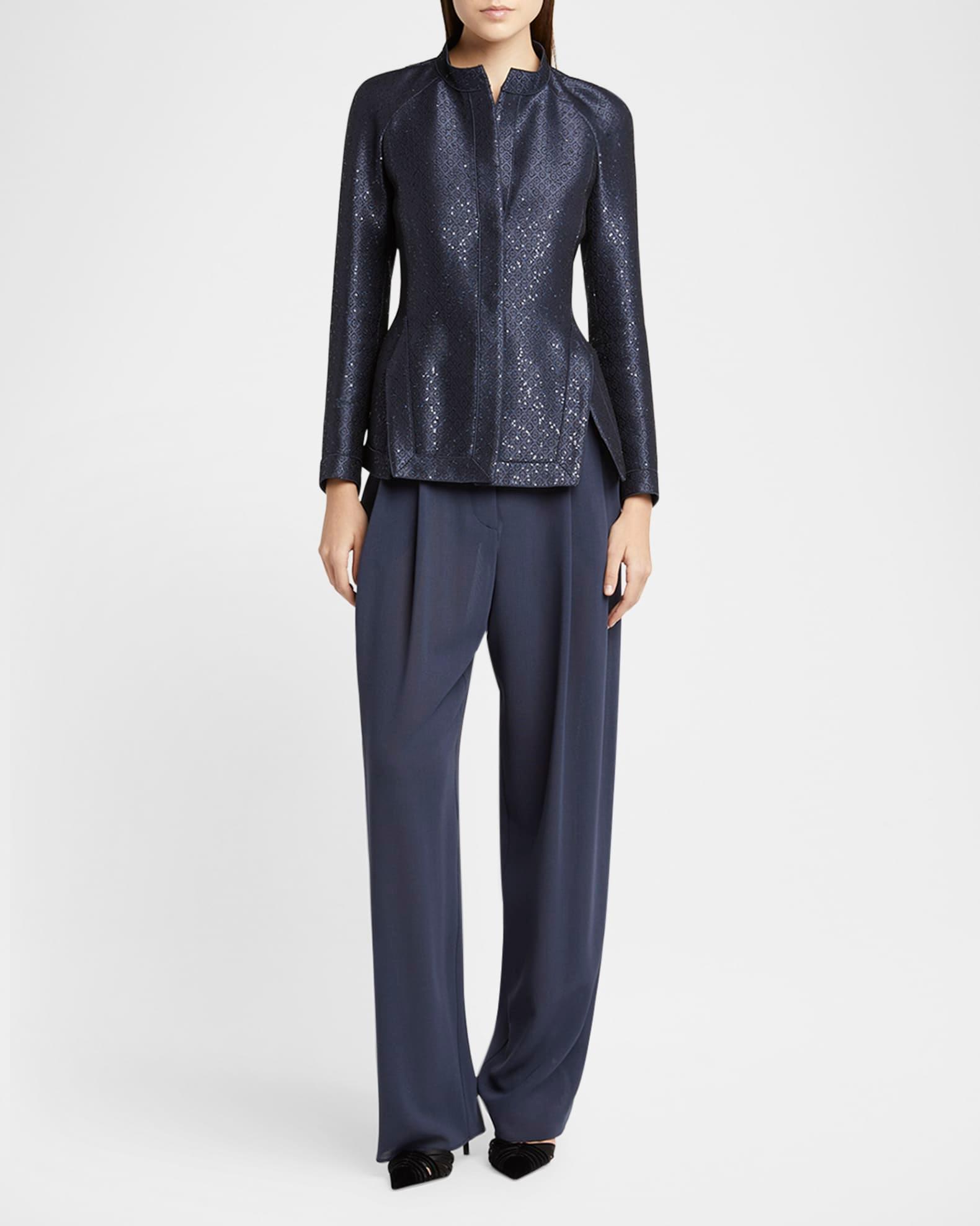 Straight-Leg Virgin Wool Trousers Product Image