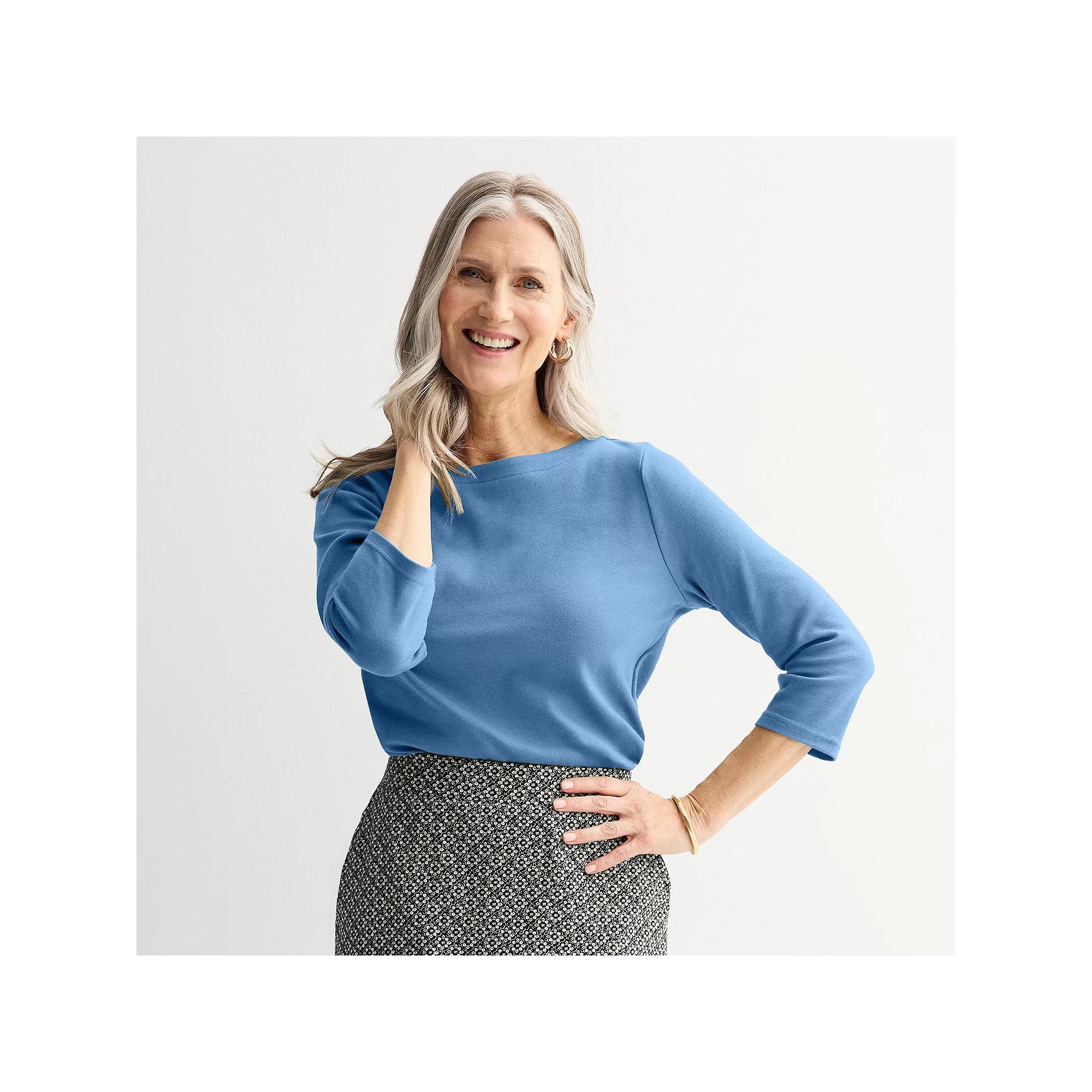 Women's Croft & Barrow® Boatneck Top,  Product Image