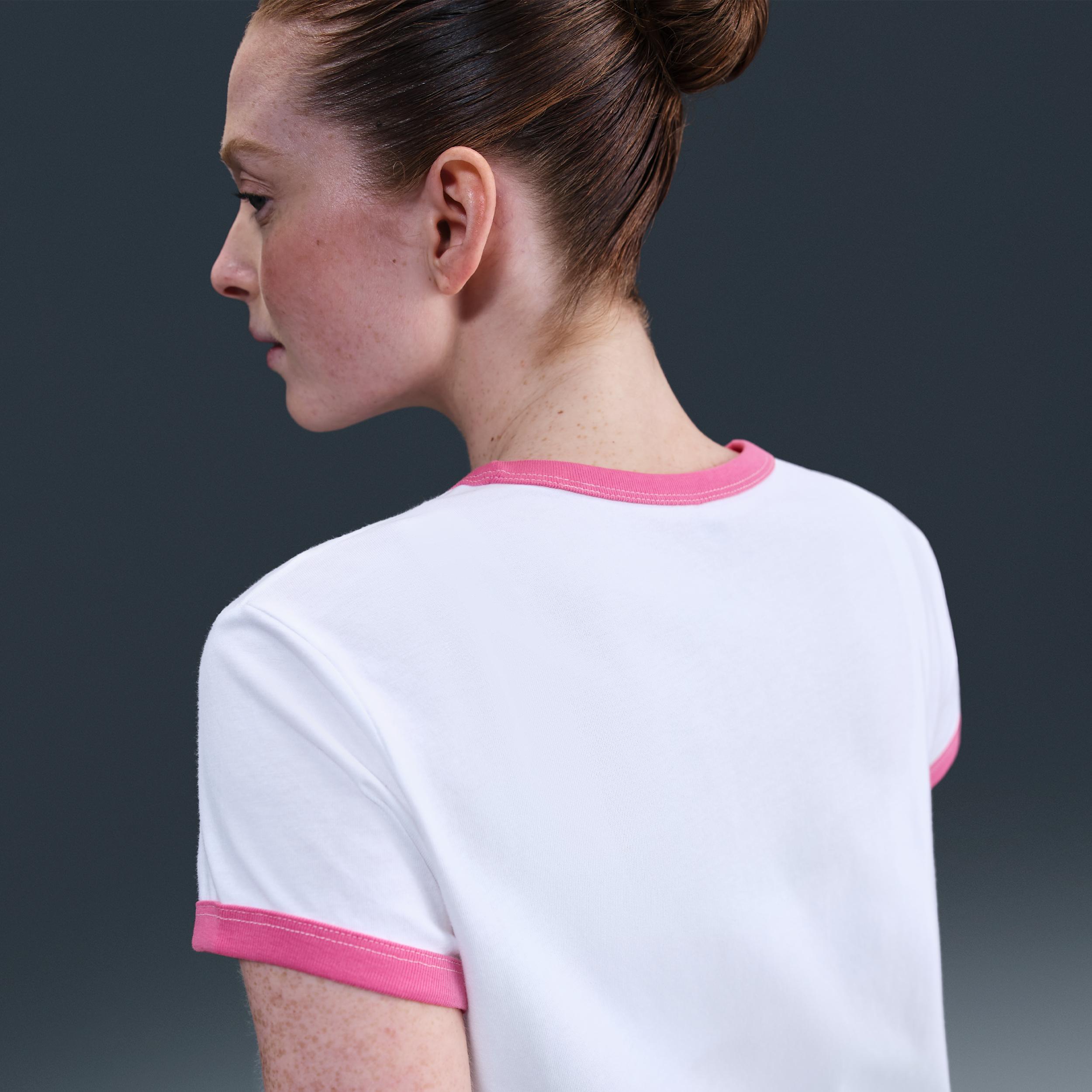 Womens Nike Sportswear Graphic Ringer T-Shirt | IF4072-101 Product Image