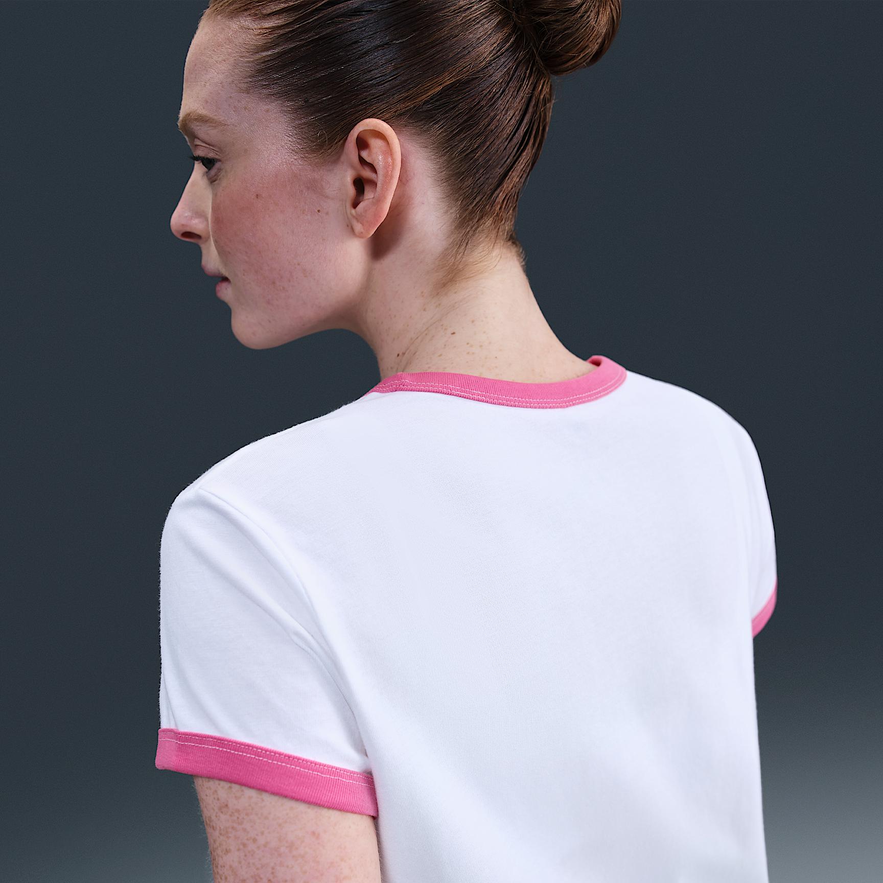 Womens Nike Sportswear Graphic Ringer T-Shirt | IF4072-101 Product Image