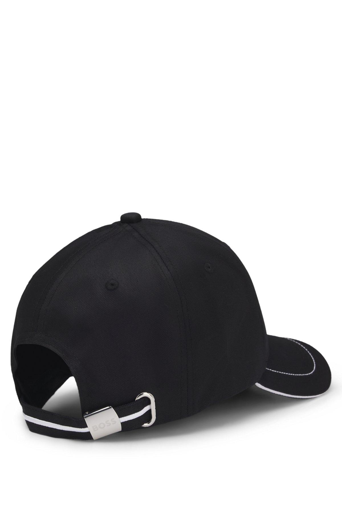 BOSS - Cotton-twill cap with embroidered logo - Black Product Image