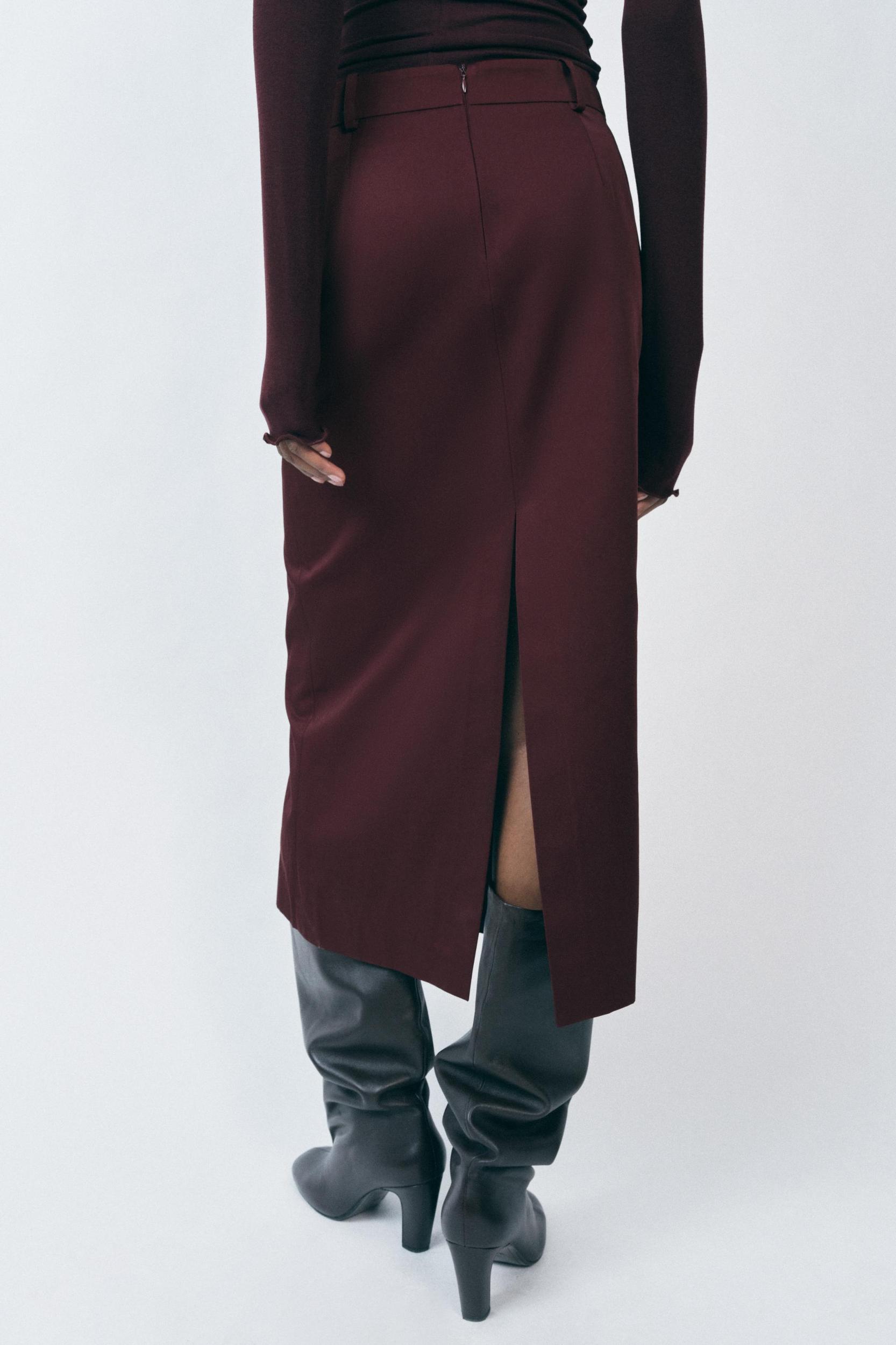 ZW COLLECTION SLIT PENCIL SKIRT Product Image