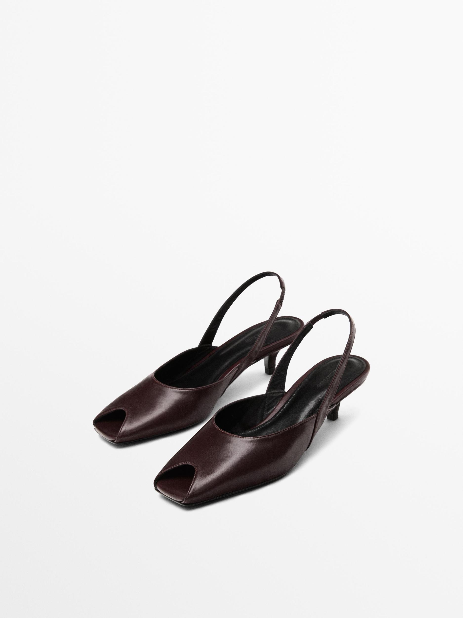 High-heel sandals with open toe Product Image