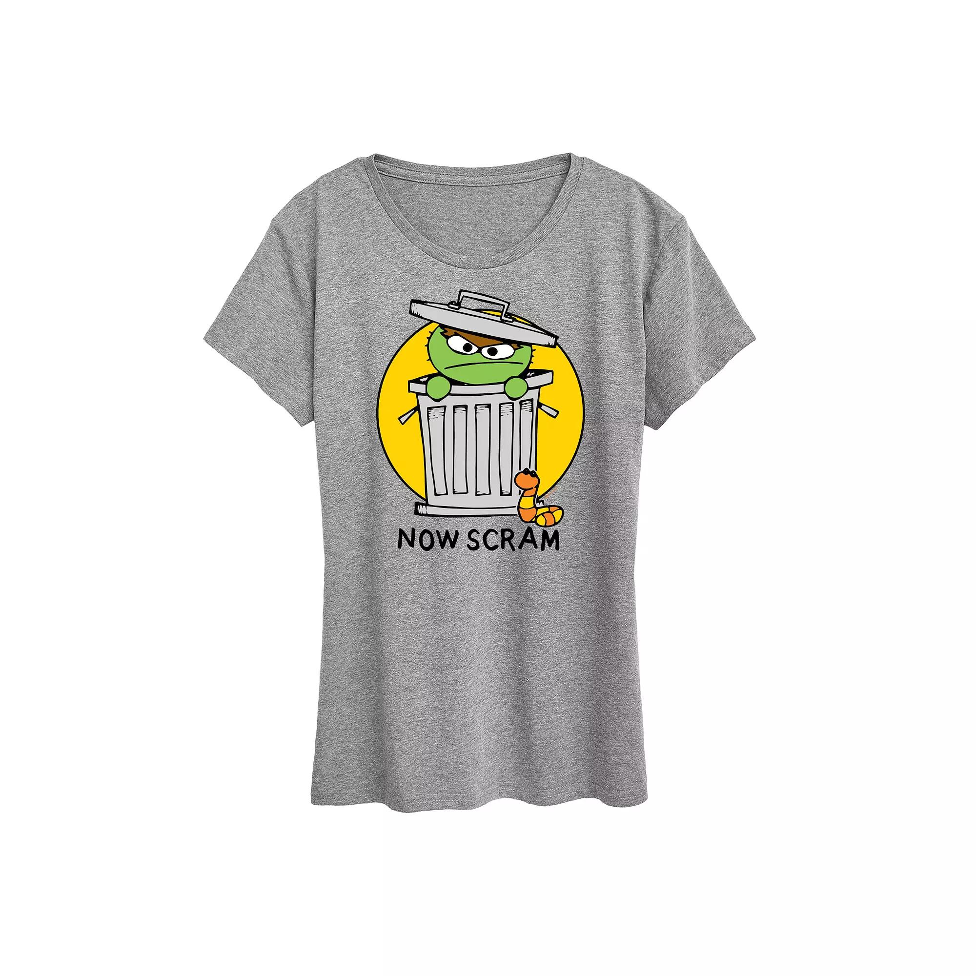 Women's Sesame Street Doodle Oscar Graphic Tee,  Product Image
