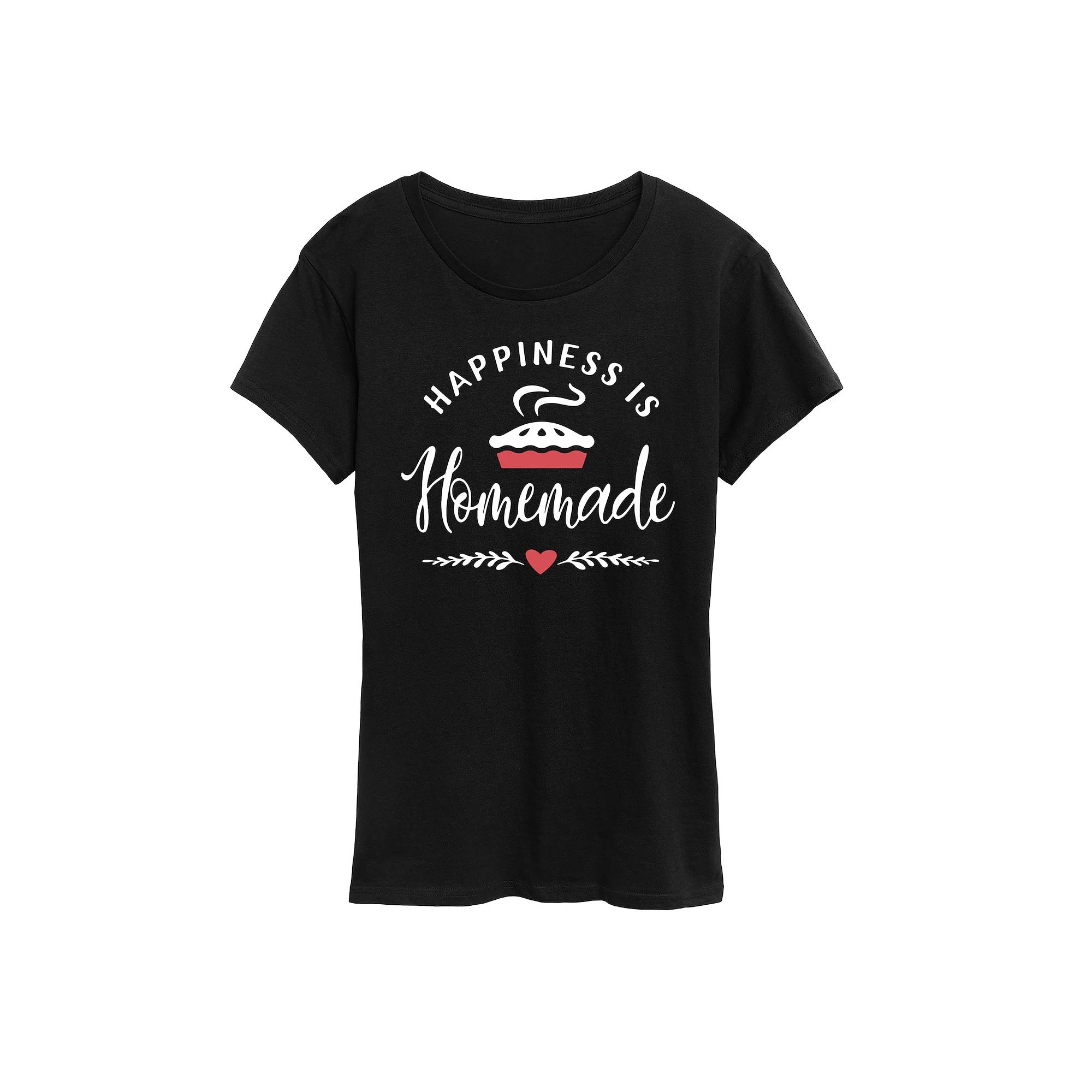 Women's Happiness Is Homemade Graphic Tee,  Product Image