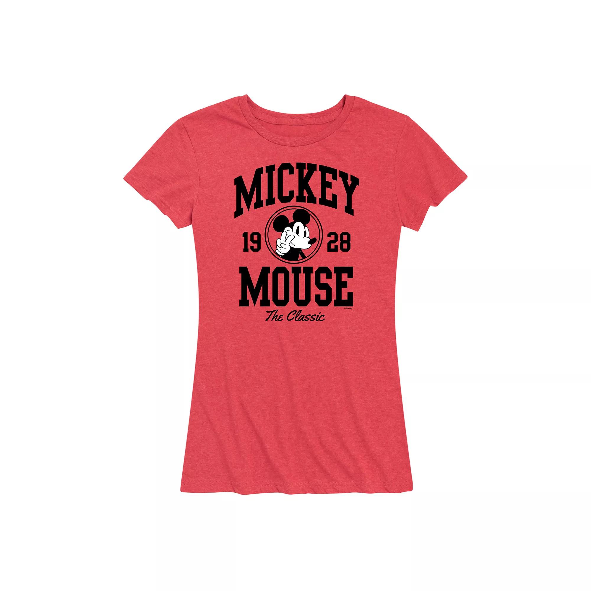 Disney's Mickey Mouse Women's Collegiate Graphic Tee,  Product Image
