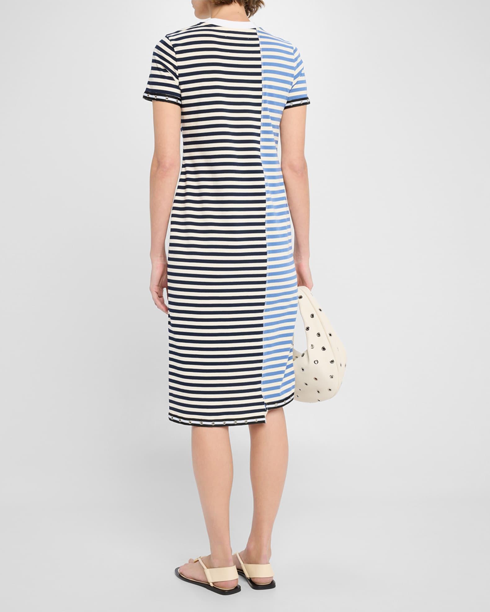 Short-Sleeve Patchwork T-Shirt Dress Product Image