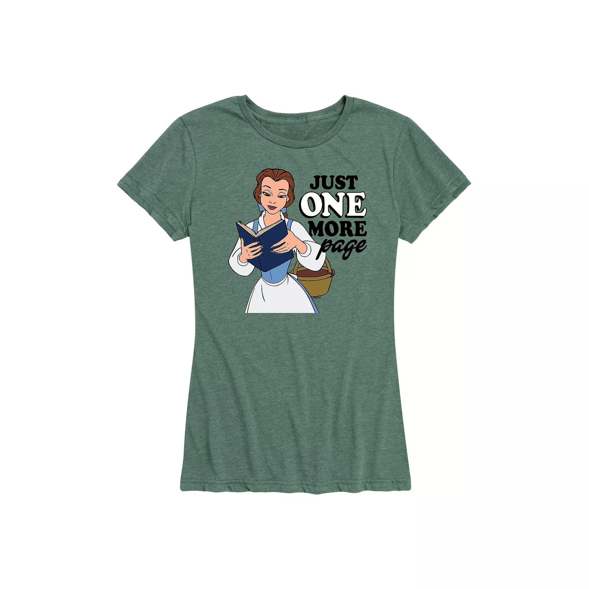 Disney Princess Belle Women's One More Page Graphic Tee, Girl's,  Product Image