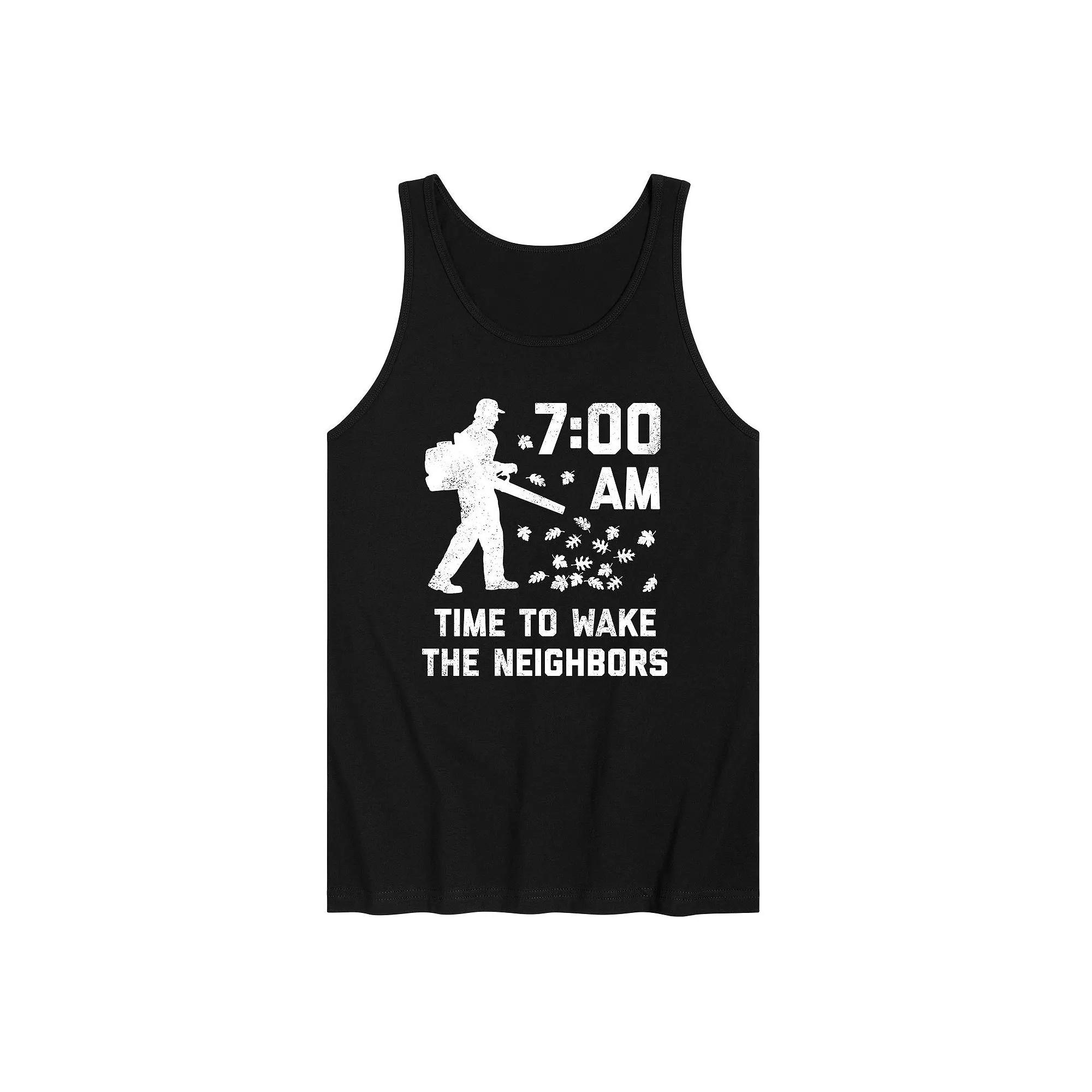 Men's Time To Wake Neighbors Up Tank Top,  Product Image