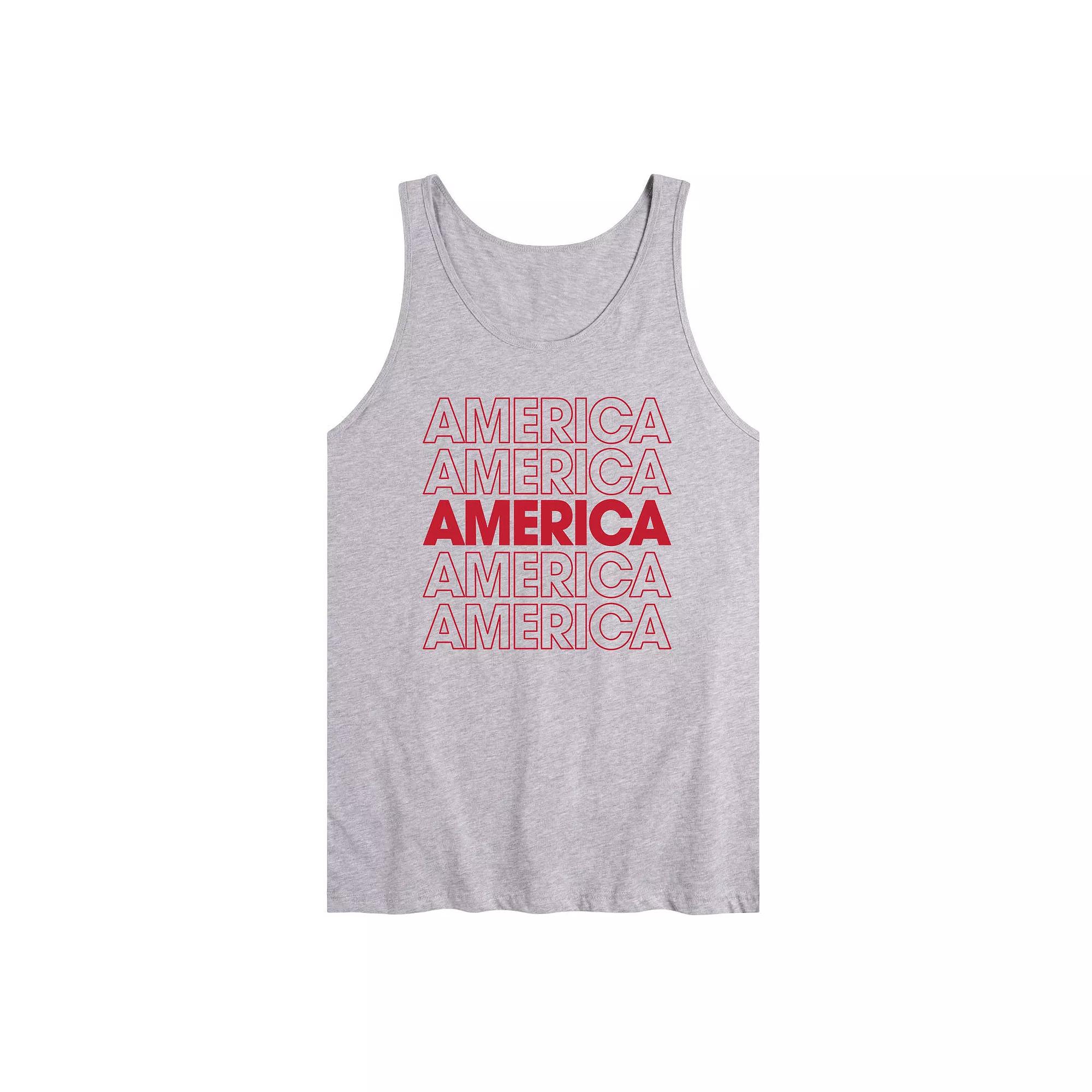 Men's America Repeated Tank Top,  Product Image