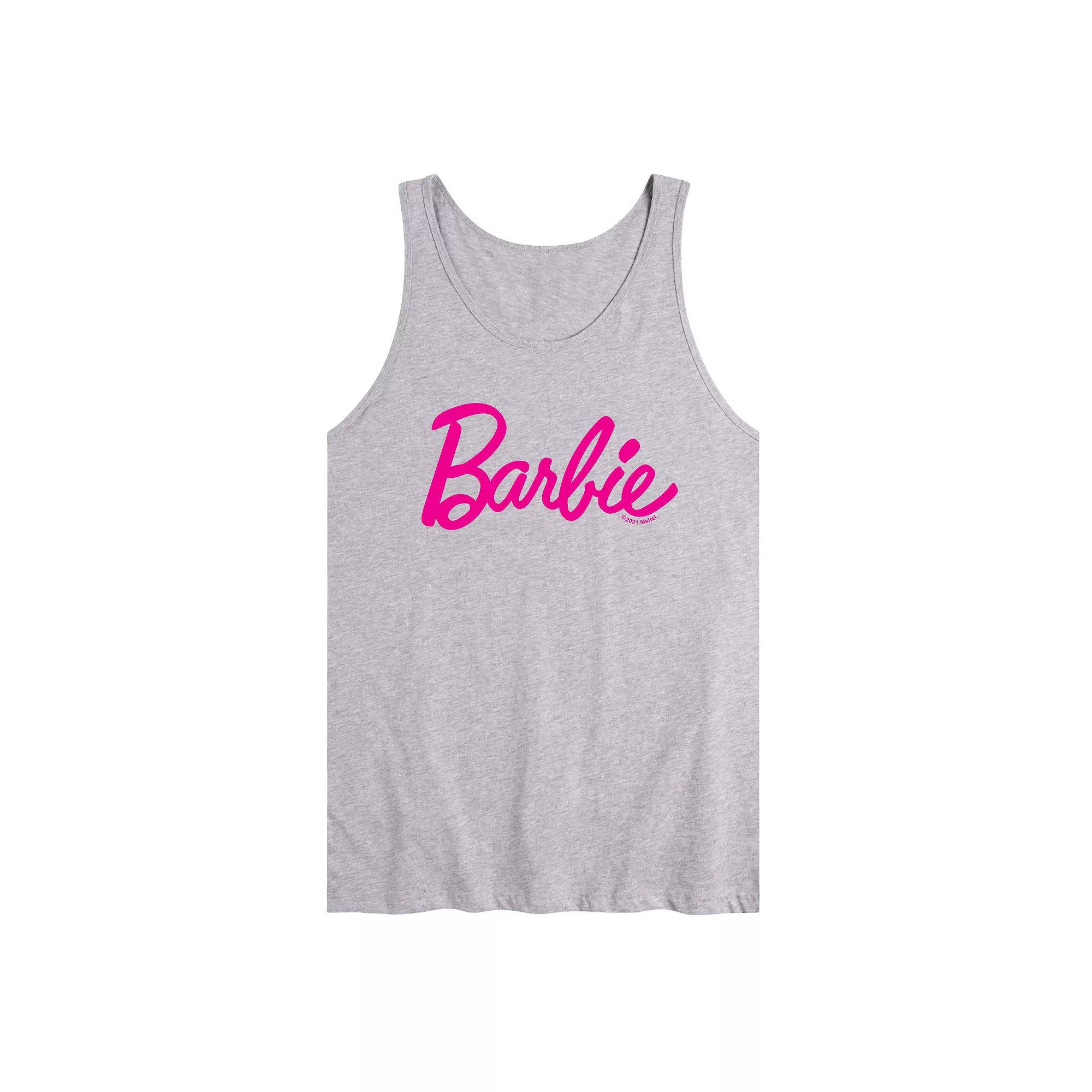 Men's Barbie Pride Classic Logo Tank Top,  Product Image