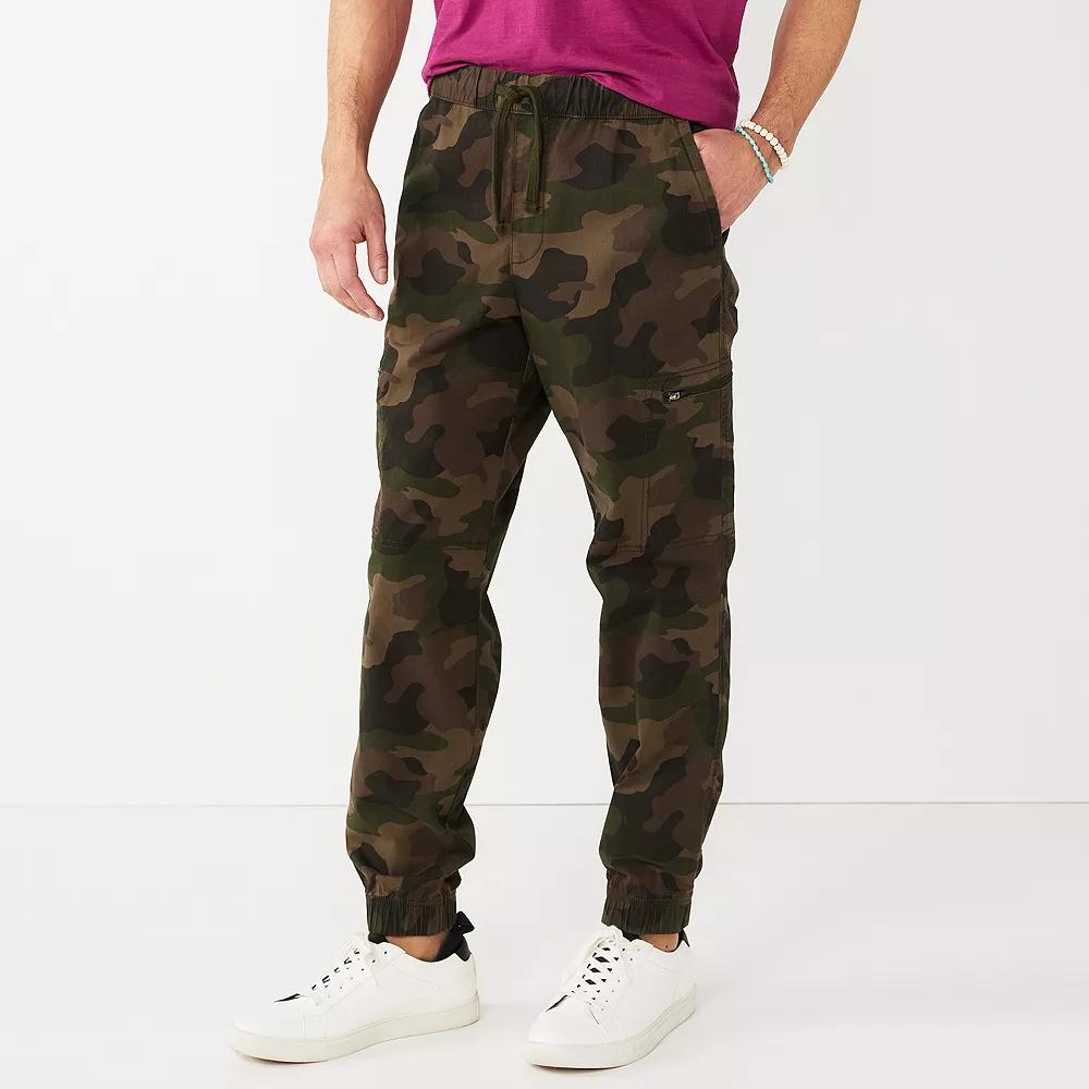 Mens Sonoma Goods For Life Zip Cargo Jogger Pants Product Image