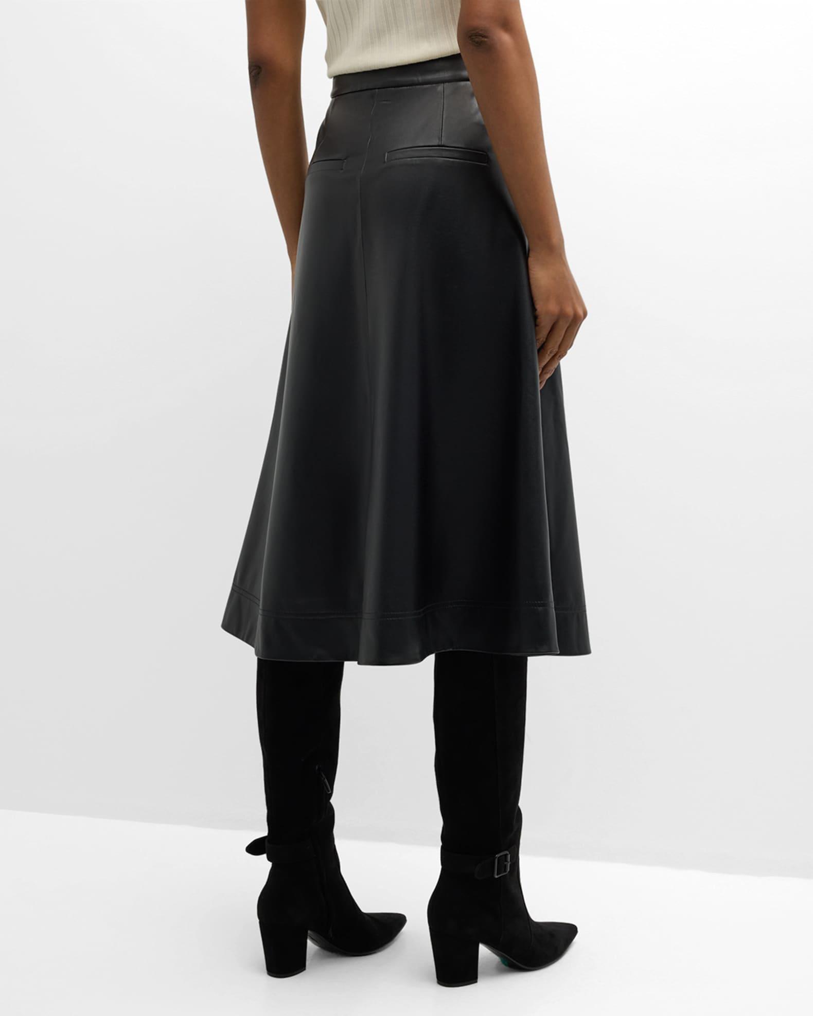 Louise Vegan Leather Skirt Product Image