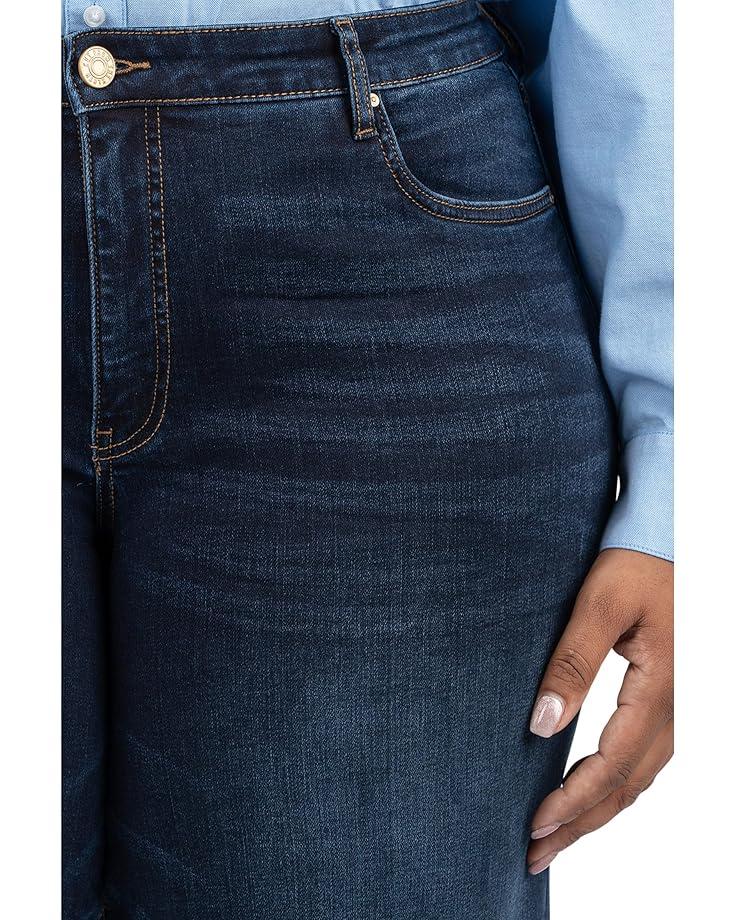 Petite Gwen High Rise Wide Leg Slouchy Raw Hem Five Pockets Product Image