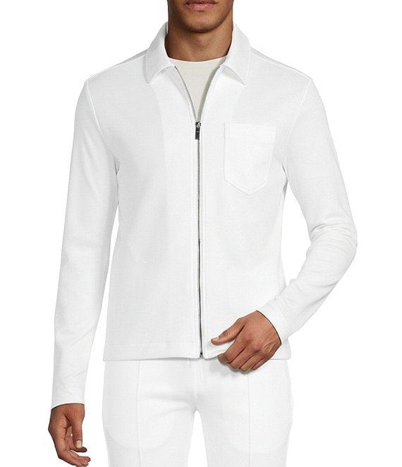 Murano Liquid Luxury Slim Fit Zip Shirt Jacket Product Image