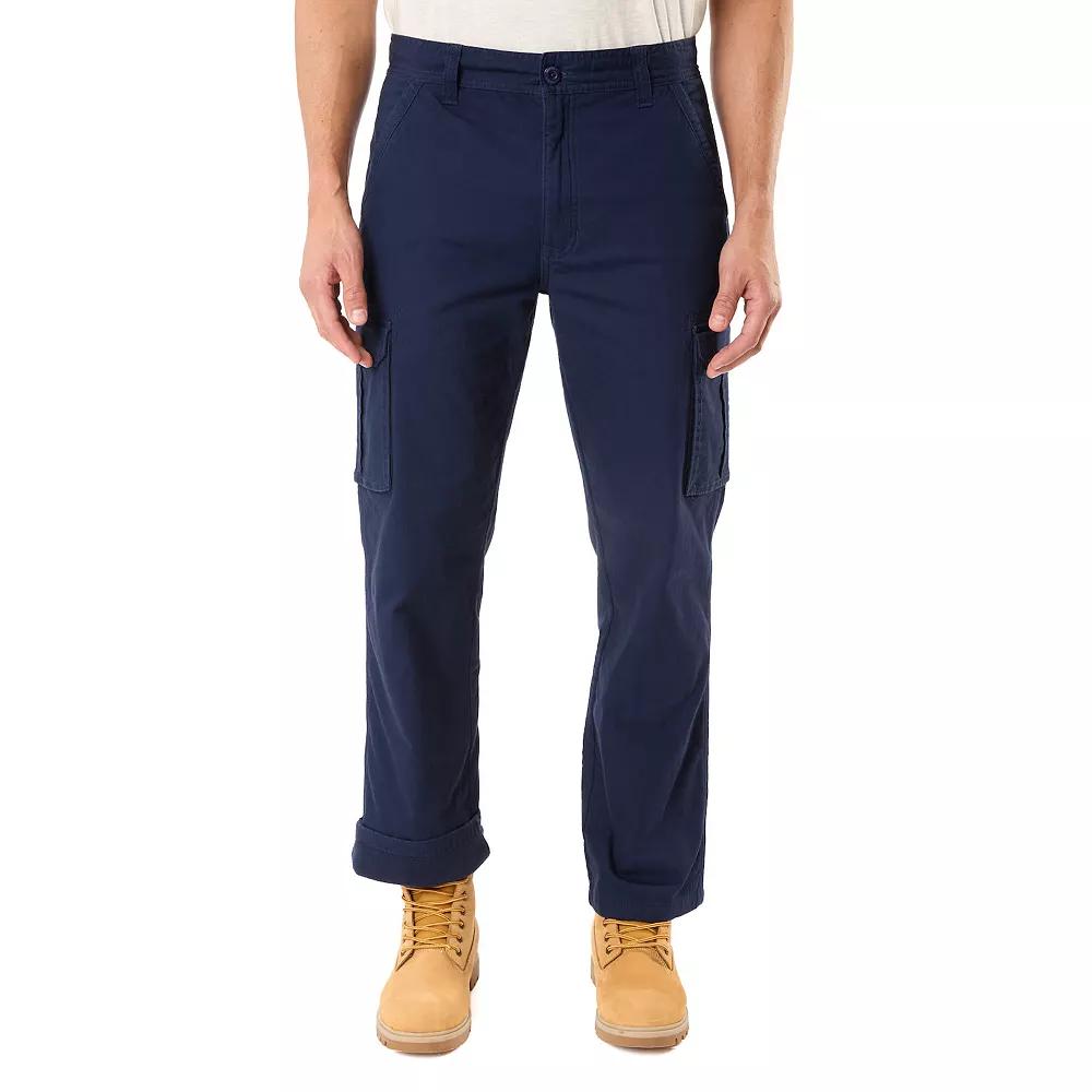 Men's Smith's Workwear Stretch Fleece-Lined Canvas Cargo Pant,  Product Image