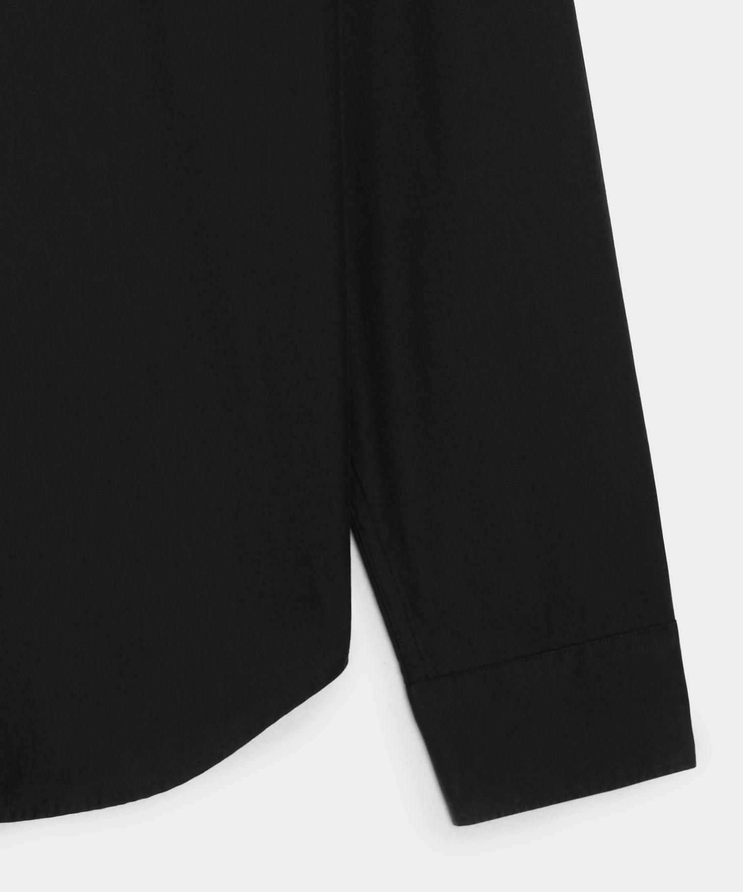 Cotton Twill Long Point Collar Shirt Product Image