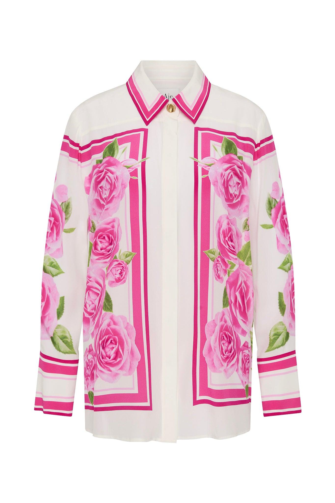 Atomic Silk Shirt-BLUE SHIBORI / 4 Product Image