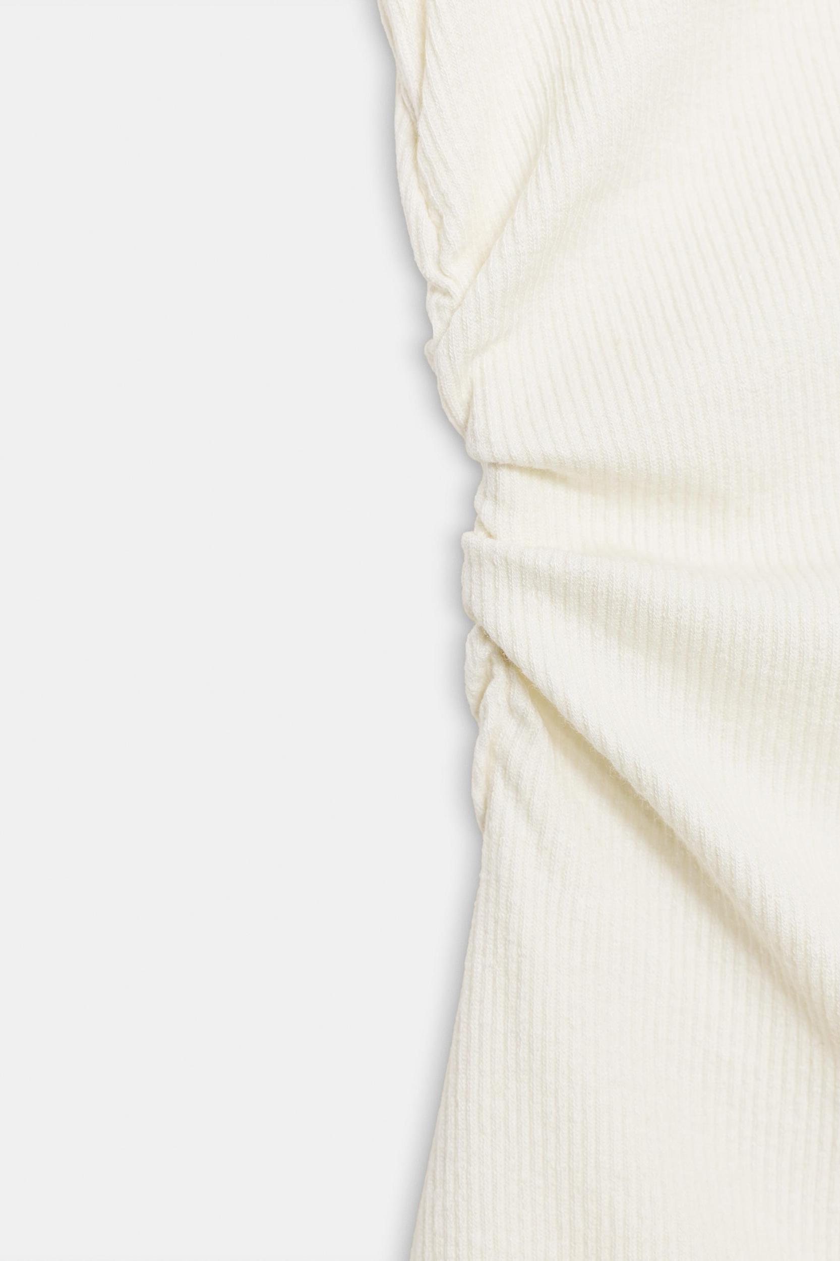 DRAPED LINEN BLEND T-SHIRT Product Image
