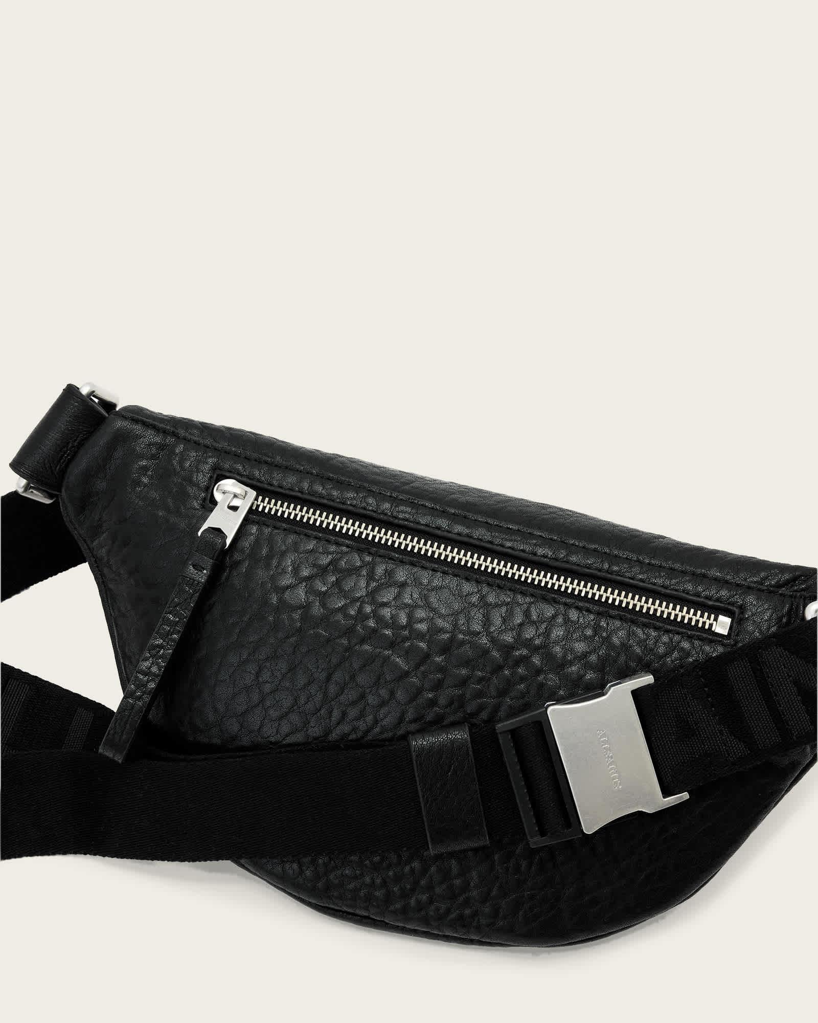Itoko Leather Bum Bag Black | ALLSAINTS US Product Image