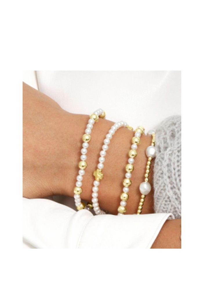 Signature Cross Pearl 4MM Bead Bracelet Product Image