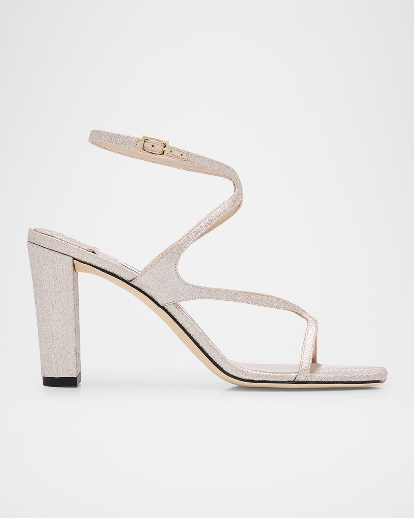 Azie Glitter Ankle-Strap Sandals Product Image