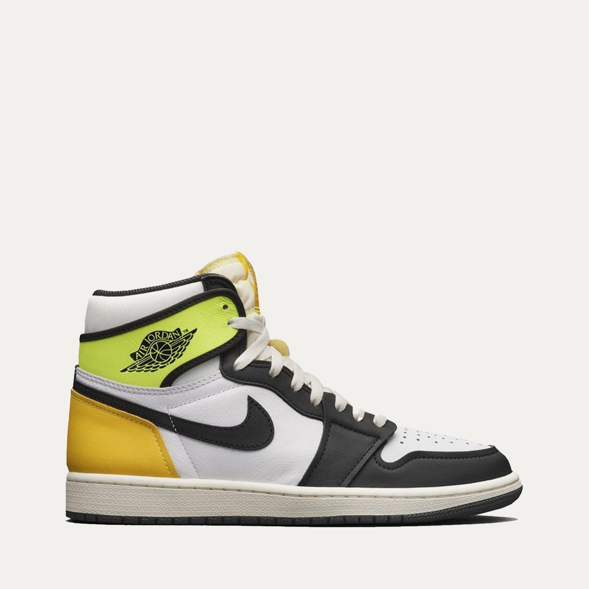 Air Jordan 1 Retro High White Black Volt University Gold Male Product Image
