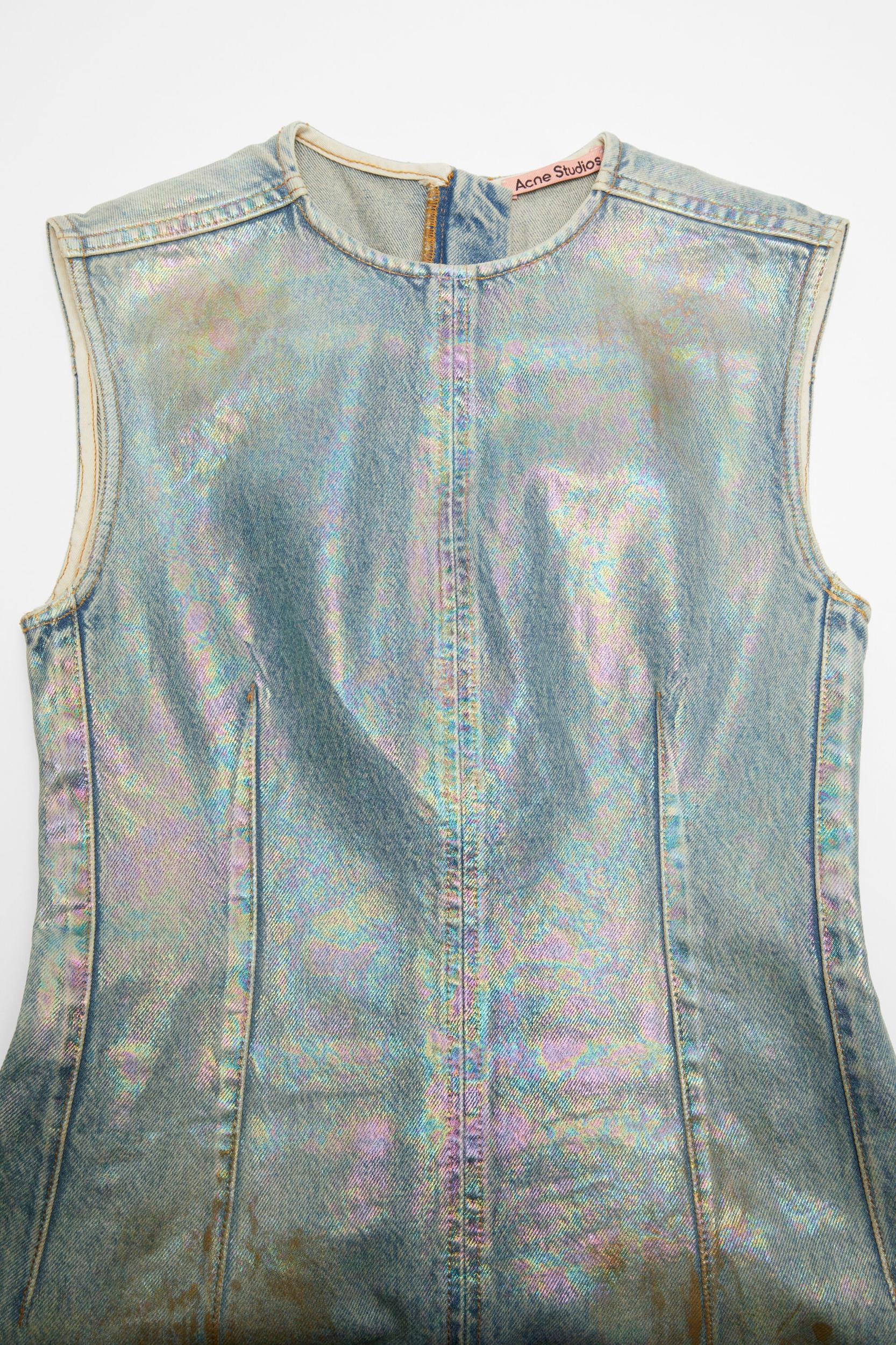Coated denim dress Product Image