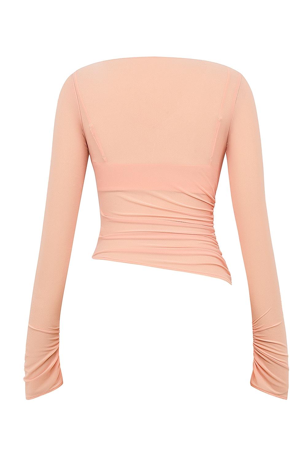 Floria  sorbet gathered long sleeve top with bra Product Image