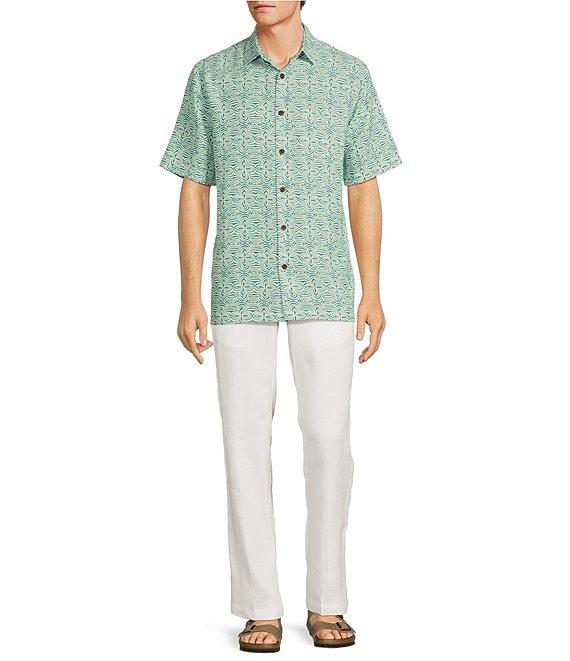 Caribbean Batik Print Short Sleeve Woven Shirt Product Image