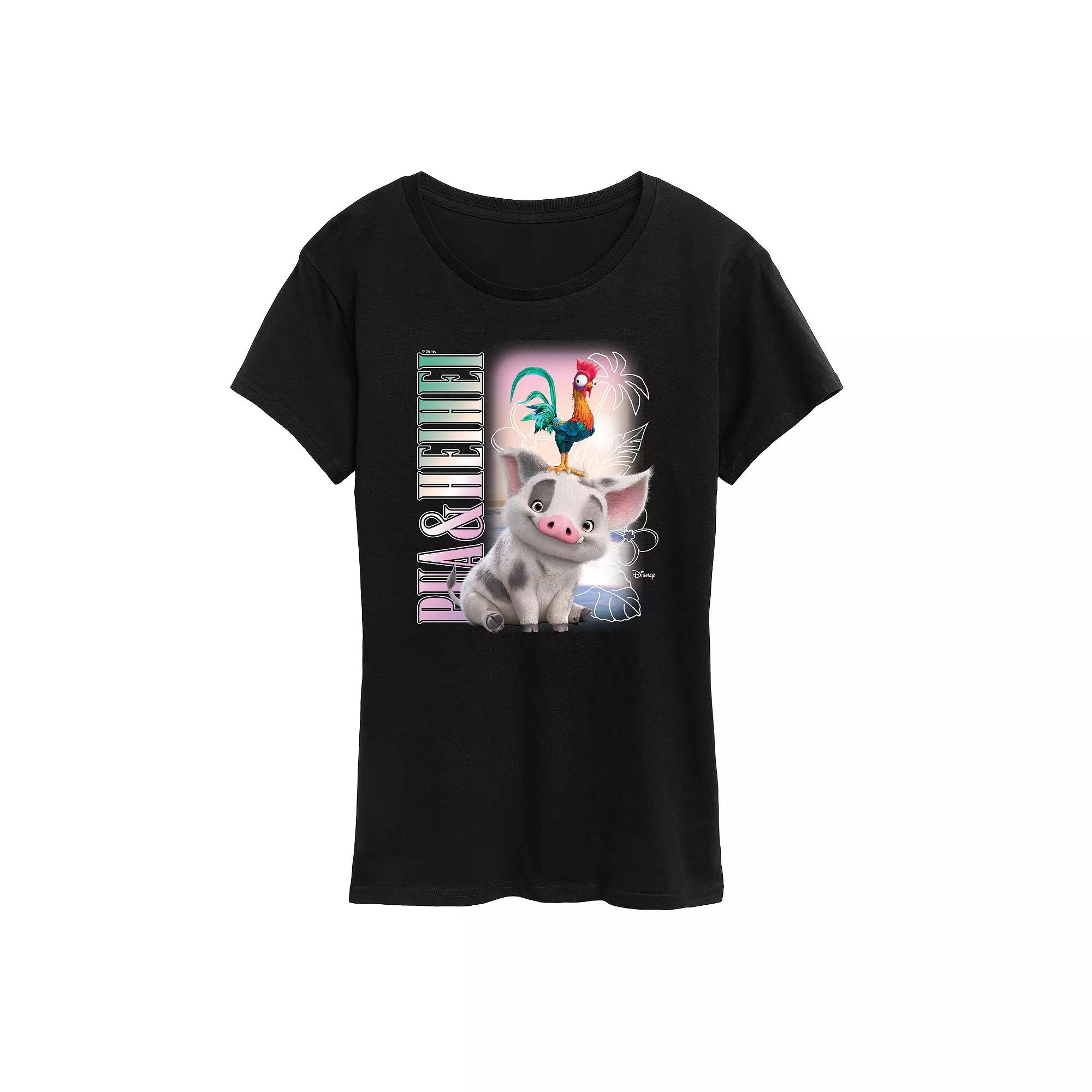 Disney's Moana 2 Pua & Heihei Women's Graphic Tee,  Product Image