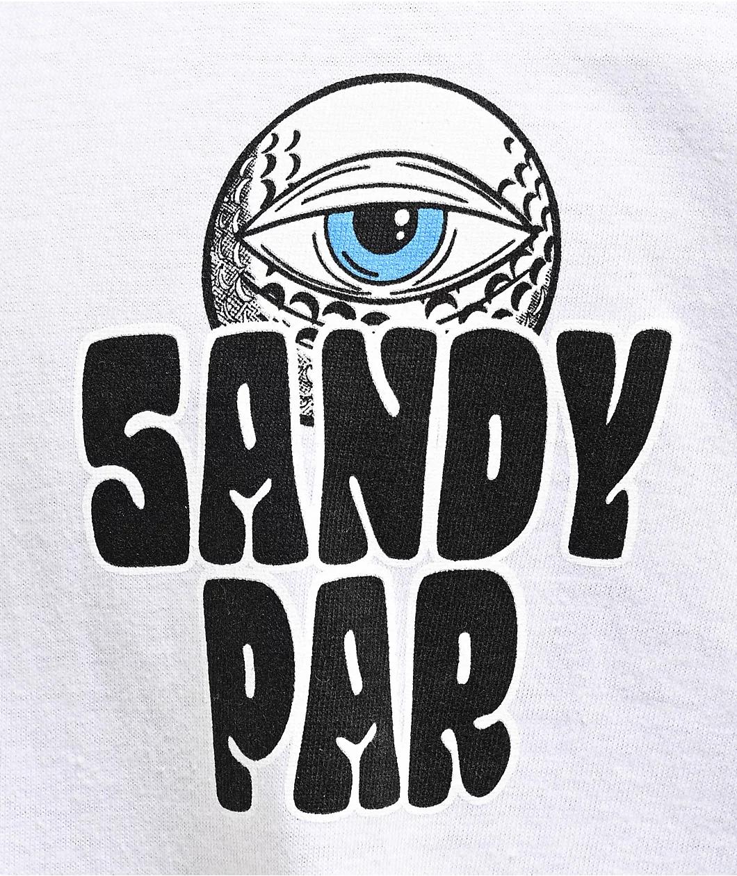 Sandy Par Golf Wash White T-Shirt Product Image