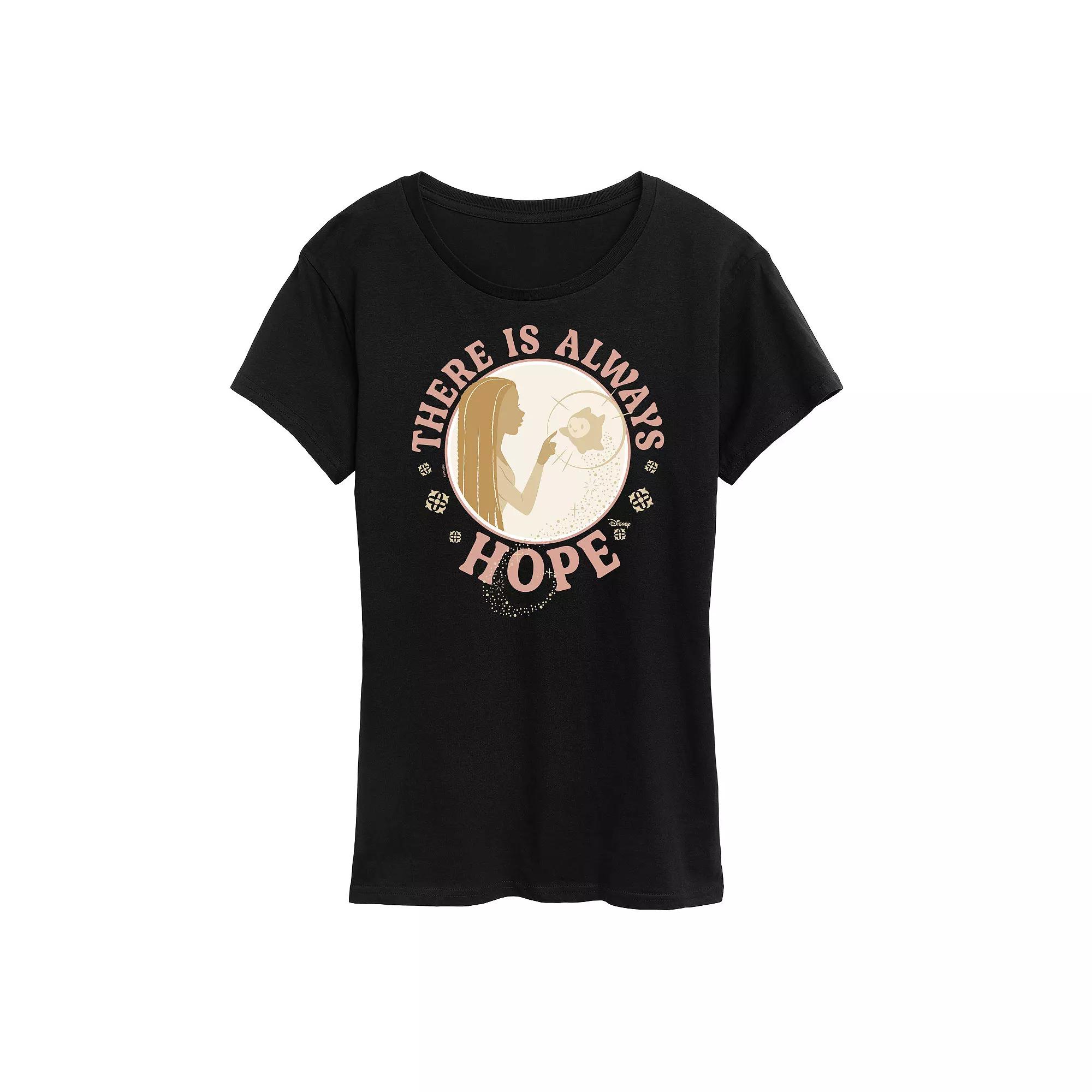 Disney's Wish Asha and Star Women's There Is Always Hope Graphic Tee, Girl's,  Product Image