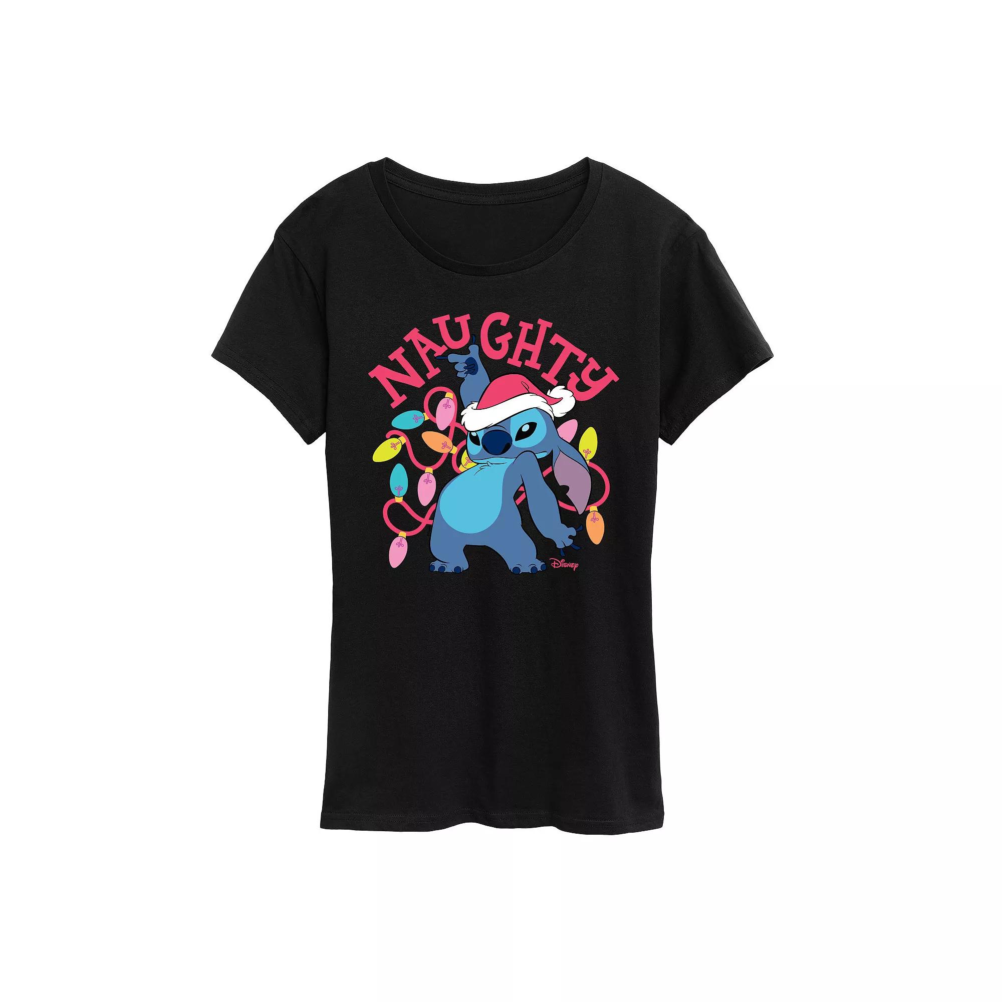 Disney's Lilo and Stitch Women's Naughty List Graphic Tee,  Product Image