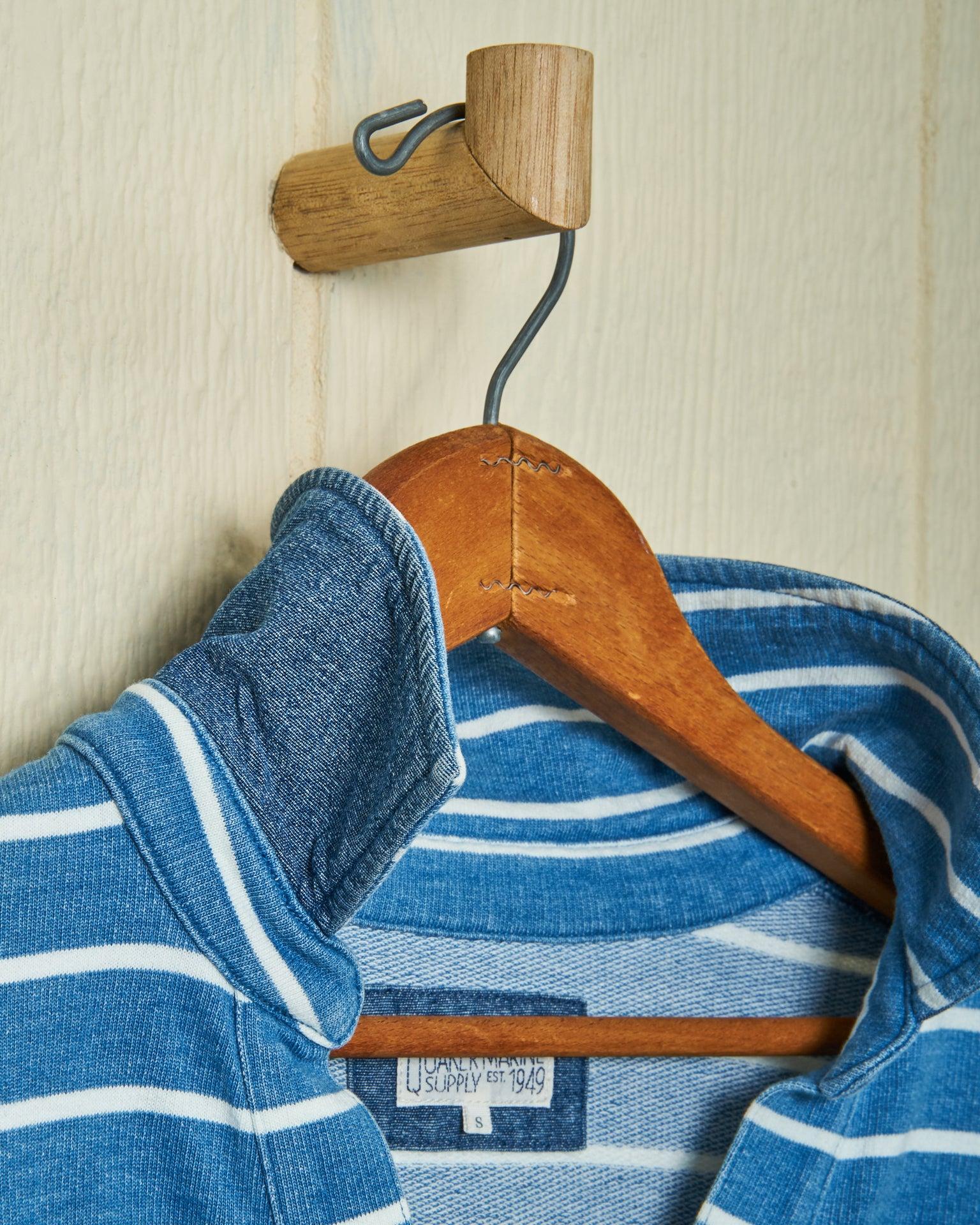 Indigo Inlet Pullover in ¾” Indigo/White Stripe Product Image