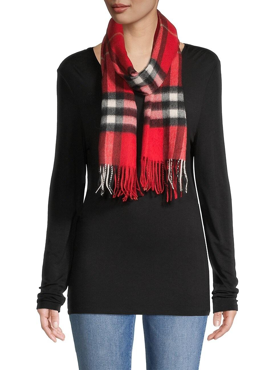 Womens Giant Check Cashmere Scarf Product Image