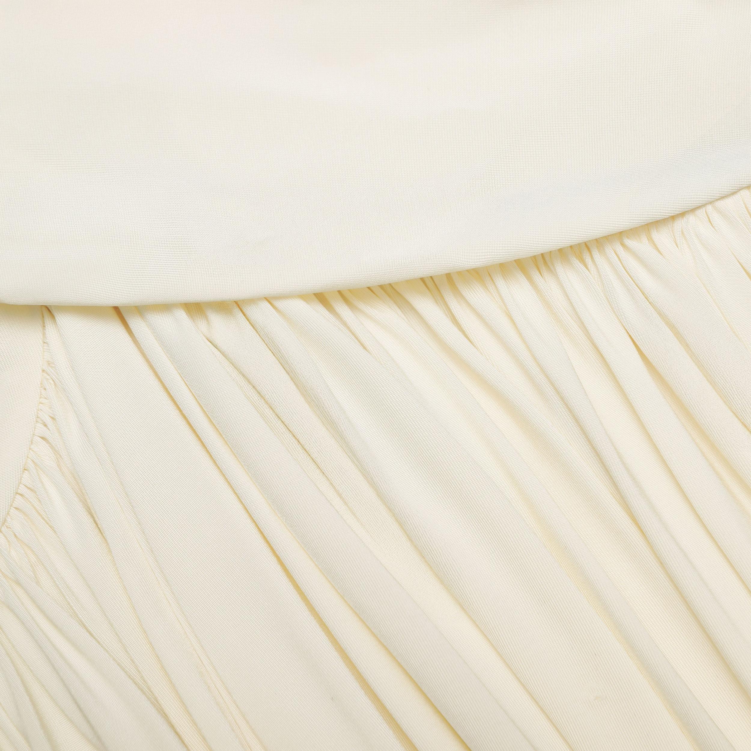 Yellow Jersey Wrap Midi Dress Product Image