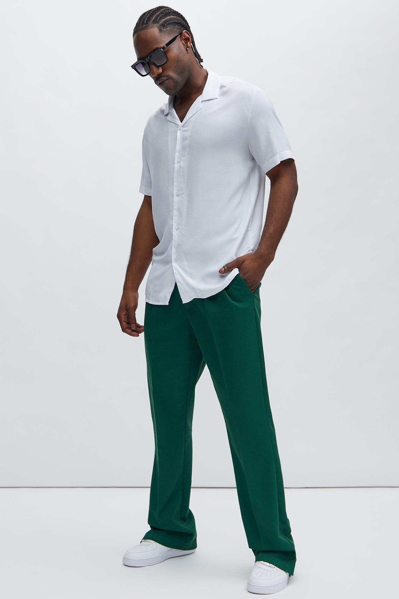 Dawson Relaxed Short Sleeve Cuban Collar Shirt - White Product Image