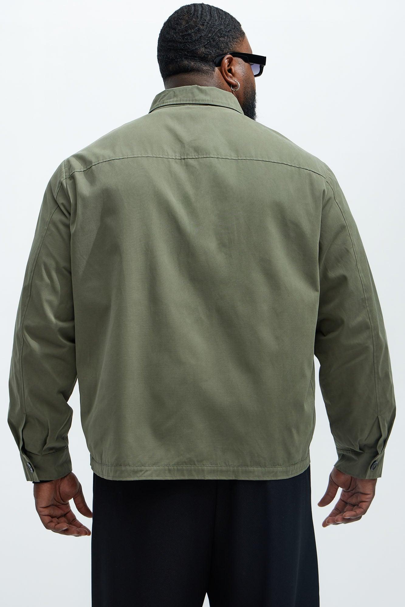 Don't Start Work Jacket - Olive Product Image
