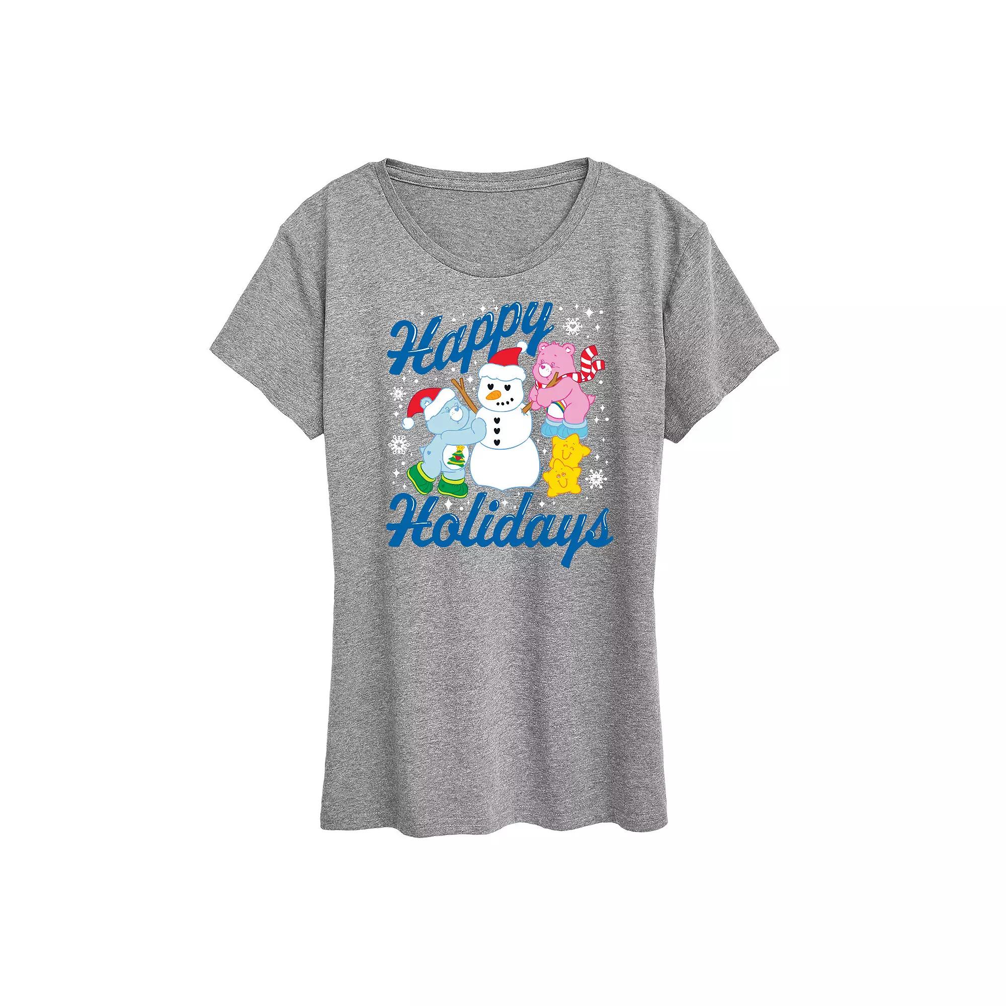 Women's Care Bears Happy Holidays Graphic Tee, Girl's,  Product Image