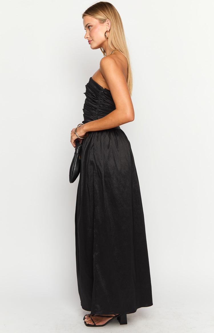 Dayton Black Strapless Maxi Dress Product Image