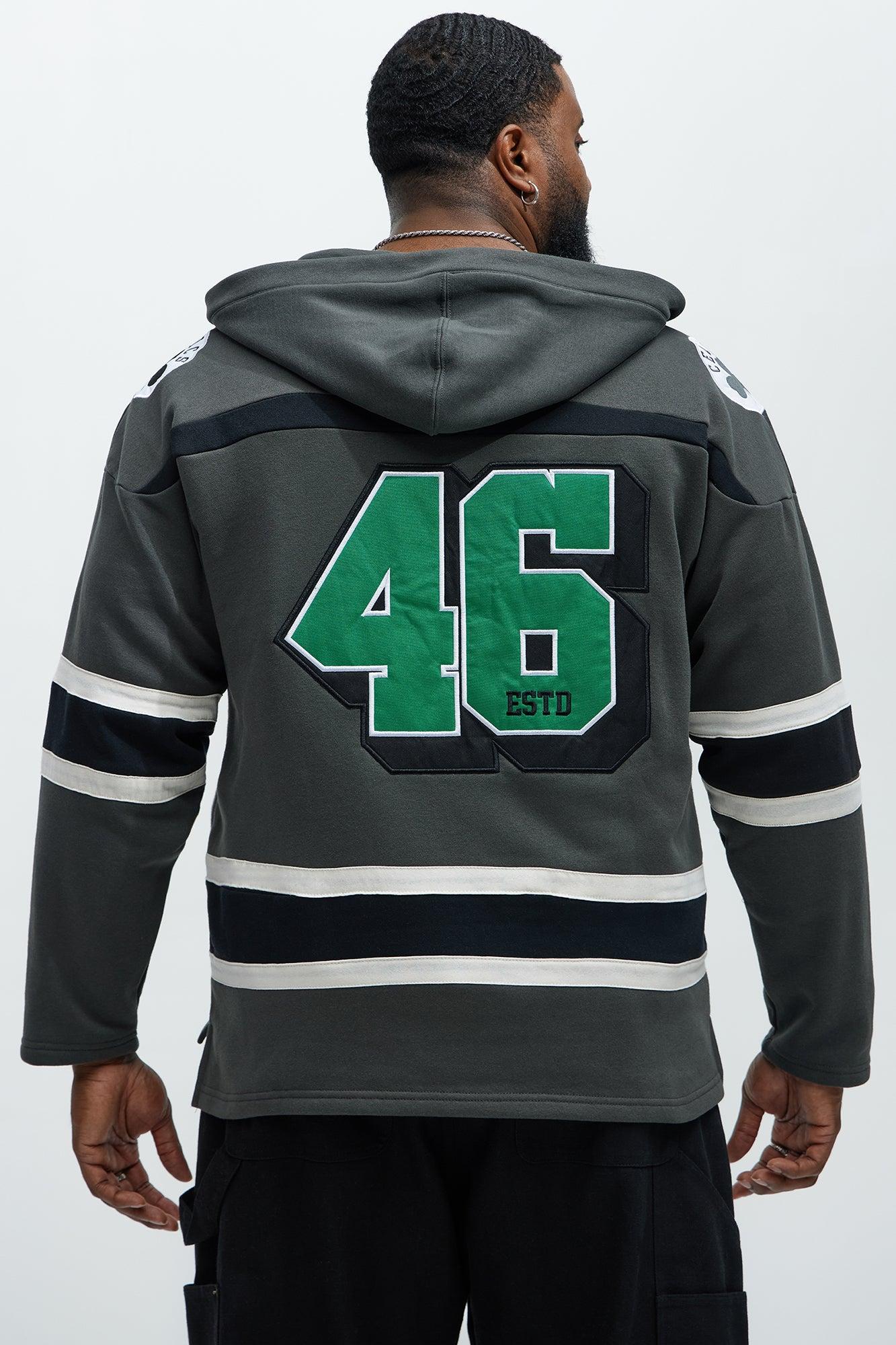 Celtics Body Check Hoodie - Grey Male Product Image