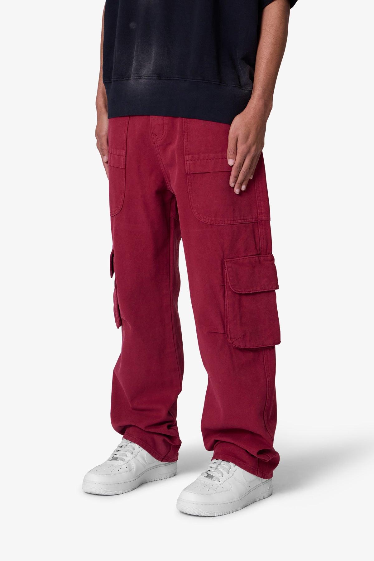 Ultra Baggy Pocketeer Denim - Burgundy Product Image