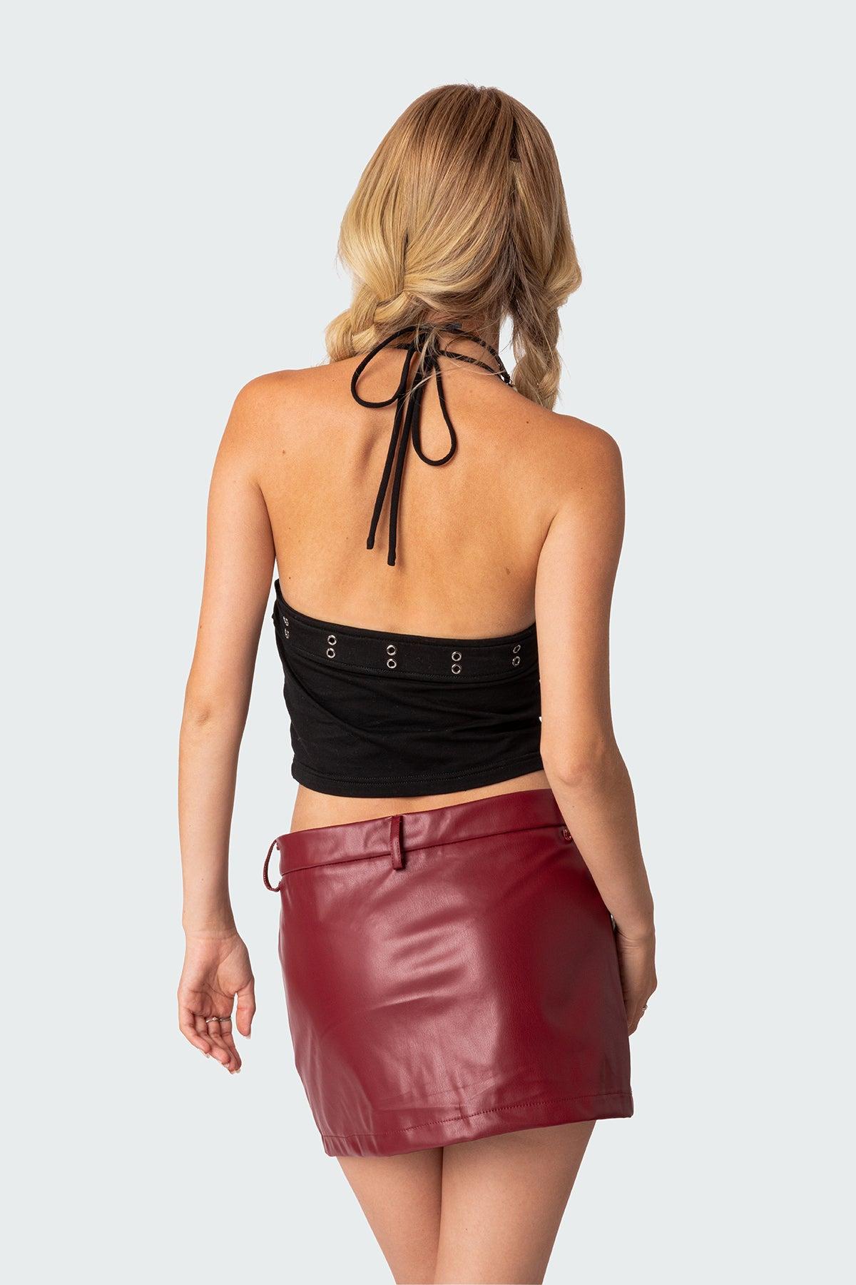 Birdie Buckle Belted Top Product Image