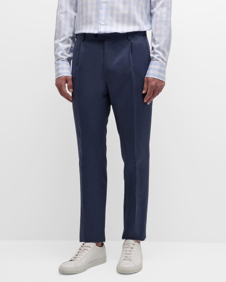 Men's Journey Slim Linen Trousers Product Image