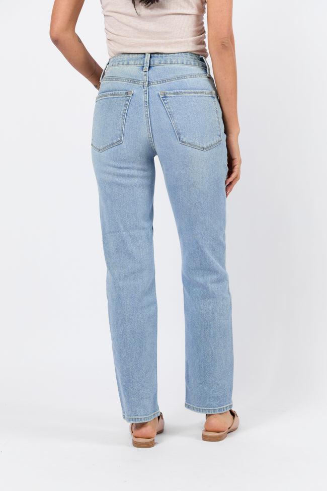 Eden Light Wash Straight Leg Jean FINAL SALE Product Image